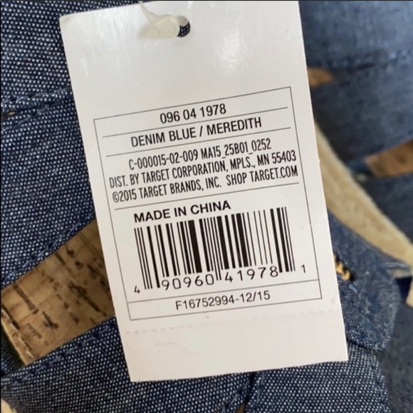 Merona Denim Blue Meredith wedge - Picture 6 of 8